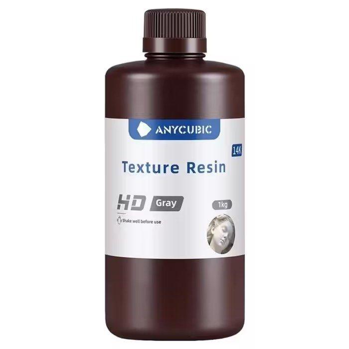 Resina para Impressora 3D ANYCUBIC Texture Resin HD (14K - 1 kg - Cinzento)