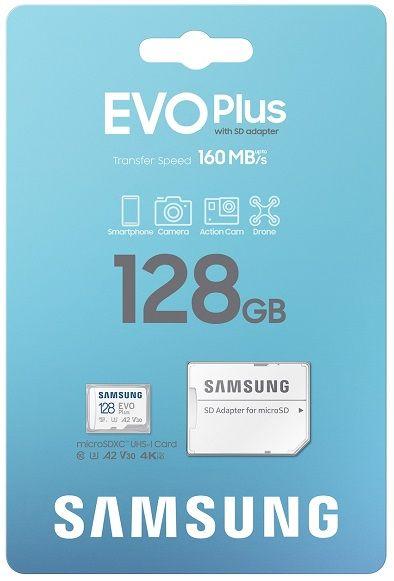 Cartão de Memória SAMSUNG EVO Plus MB-MC128SA/EU (128GB - UHS-I - 160 MB/s - Branco), miniatura 3