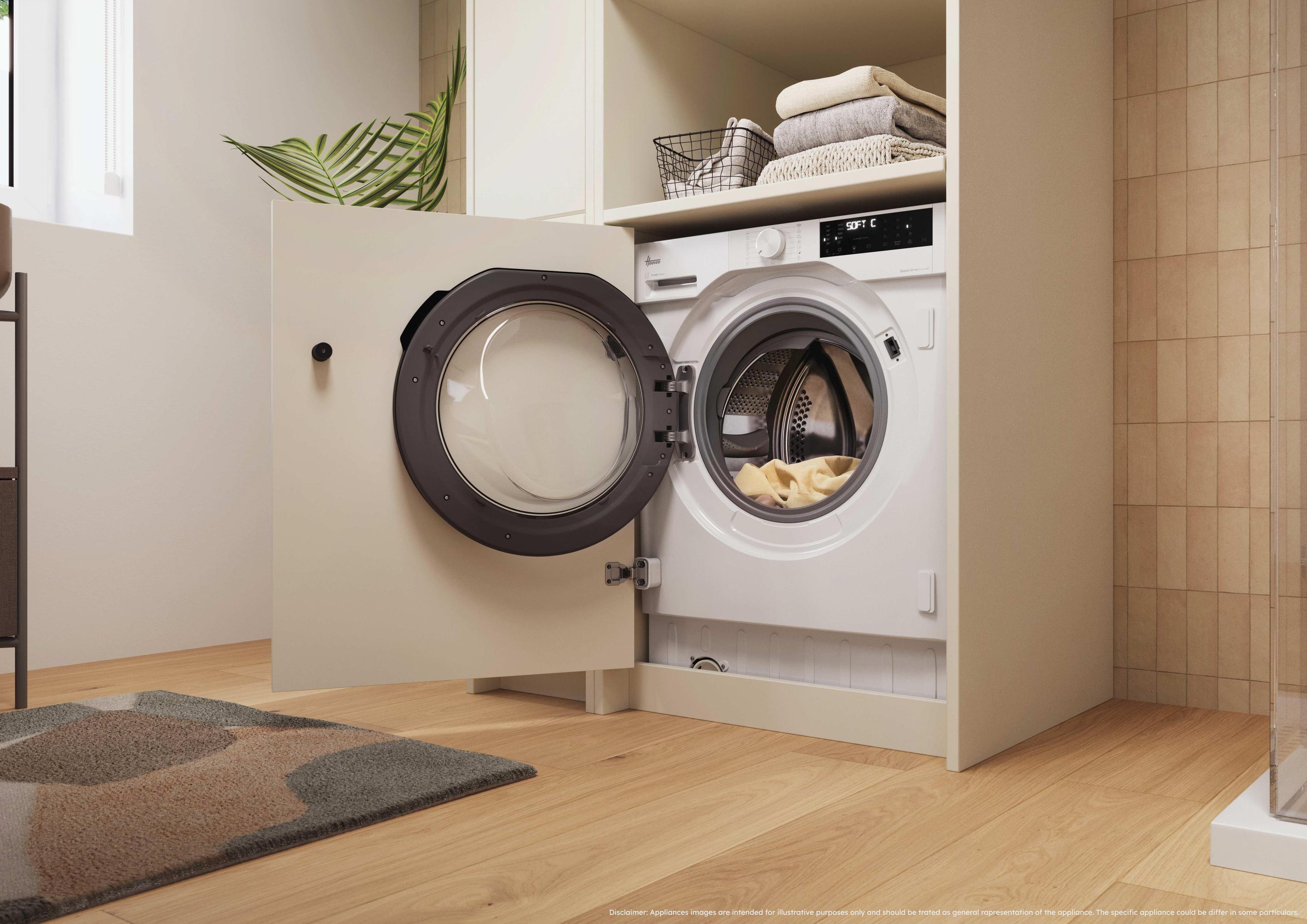 Máquina de Lavar Roupa Encastre HOOVER BH4S69M6DB9JS (1600 RPM - B - A - Branco) — miniatura 6