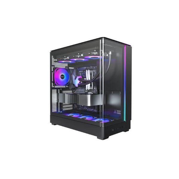 Caixa de Computador MONTECH KING 45 PRO (B) (Micro ATX, Mini-ITX - Tower - RGB multicolorida - Preto)