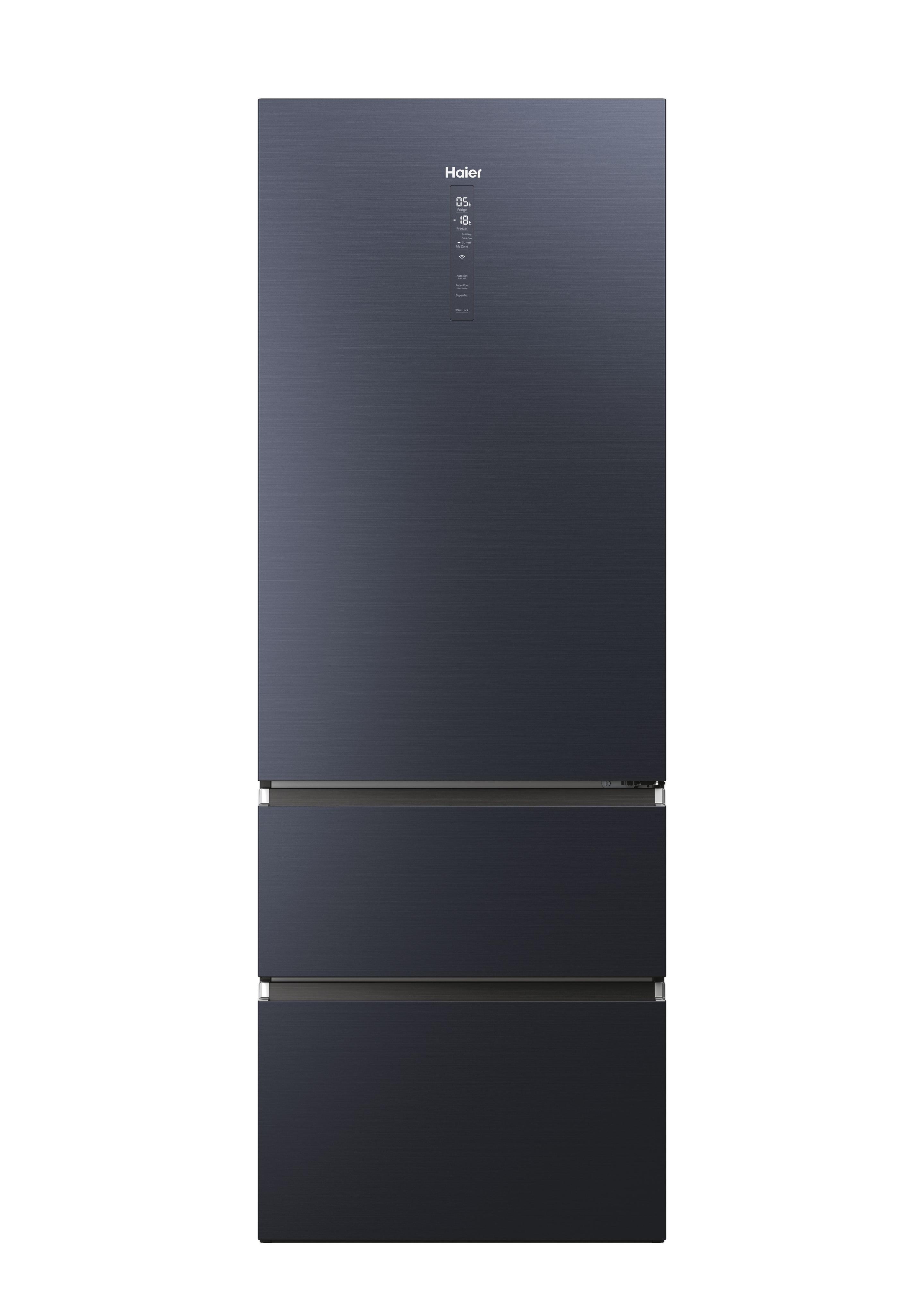 Frigorífico Combinado Independente HAIER HTW7720ENMB (483 l - Automática no frost - hOn - Preto)