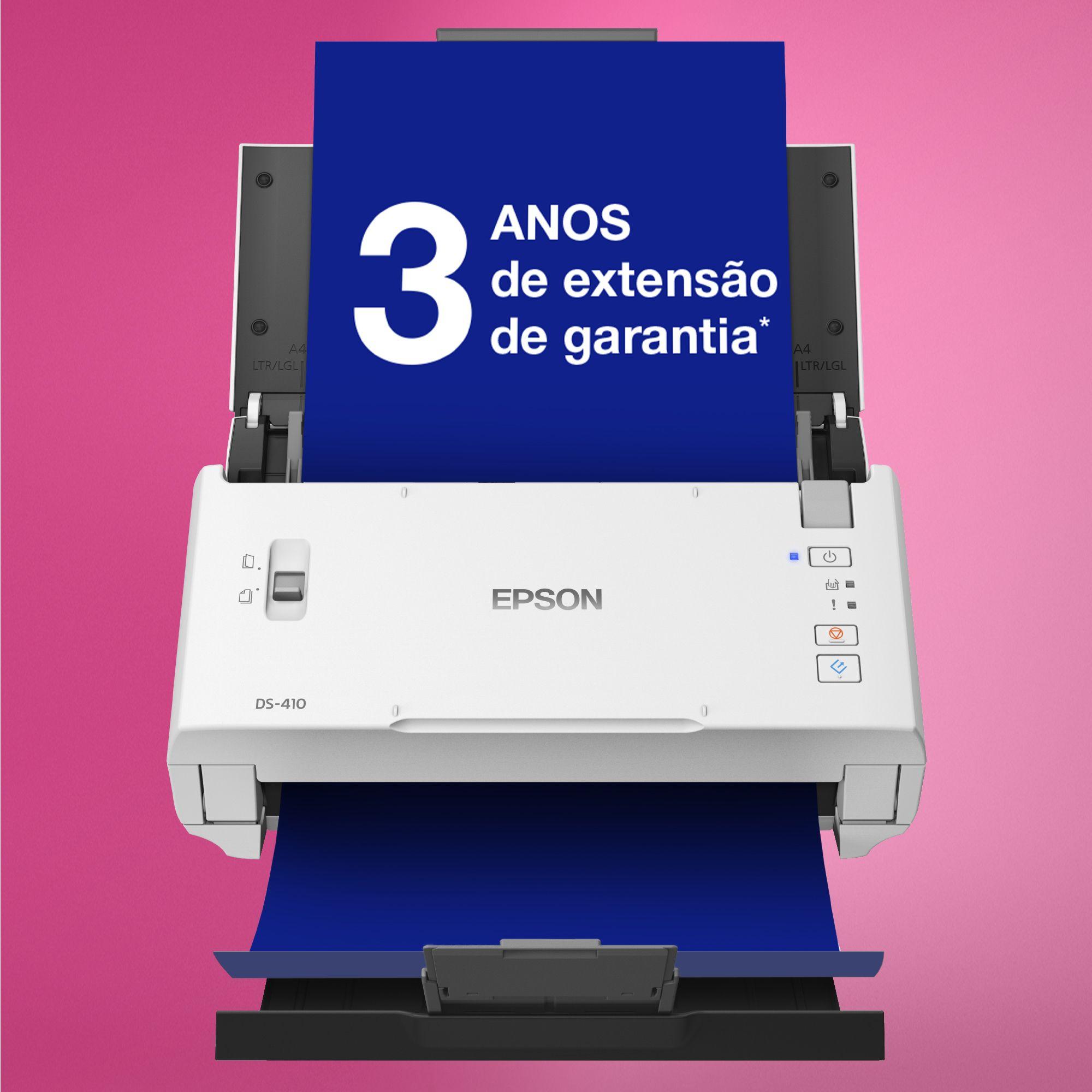 Digitalizador de Alimentação por Folhas EPSON WorkForce DS-410 (USB 2.0 - Preto e Branco) — miniatura 5