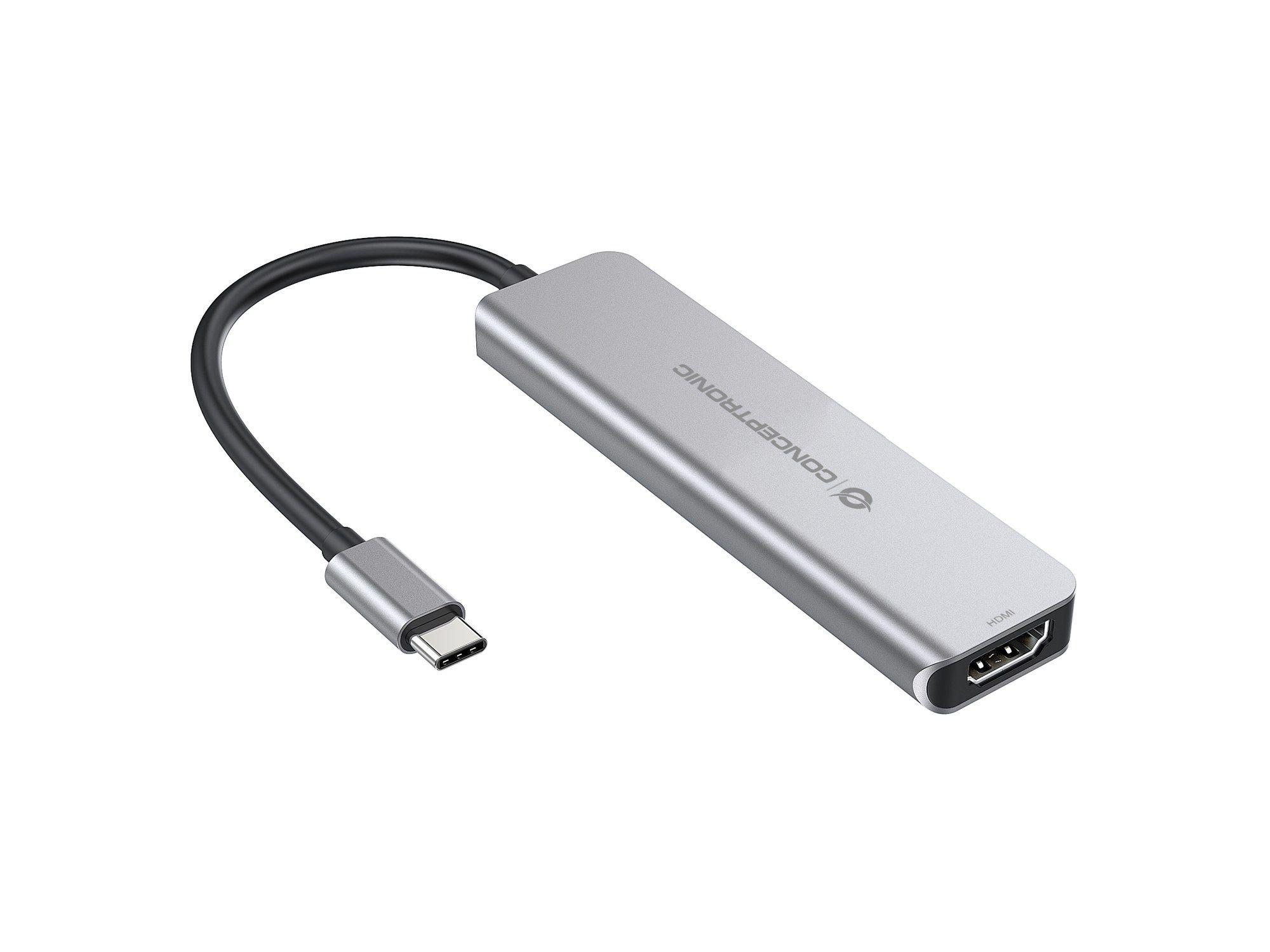 Dock USB-C CONCEPTRONIC DONN02G (0,115 m - Alumínio) — miniatura 8