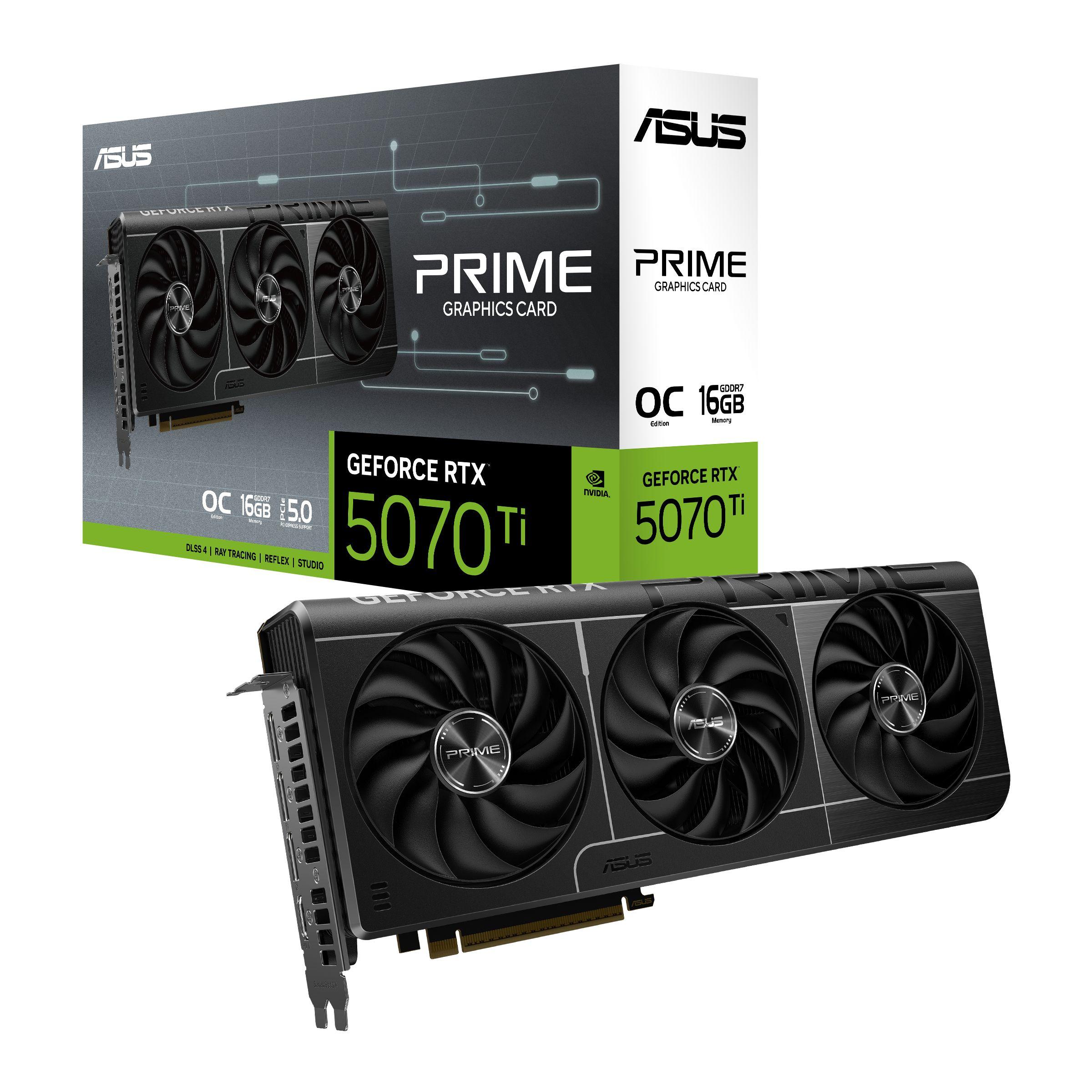 Placa Gráfica ASUS GeForce RTX 5070 Ti PRIME OC (GeForce RTX 5070 Ti - 28 Gbps - 16 GB - Preto), miniatura 12