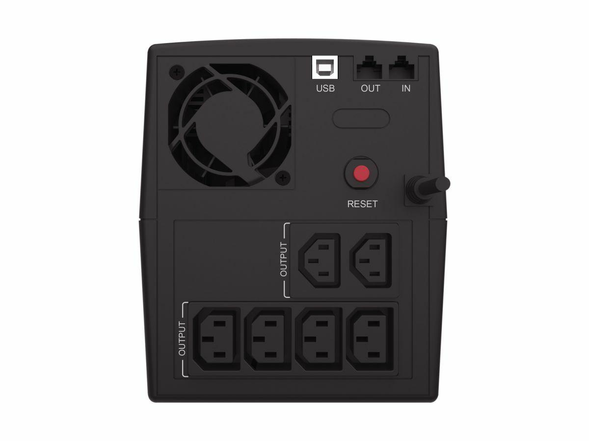 UPS de Linha Interativa CONCEPTRONIC ZEUS08E (Preto) — miniatura 2