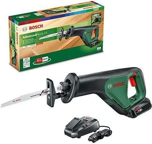 Serra Sabre BOSCH AdvancedRecip 18 (Preto e Verde)