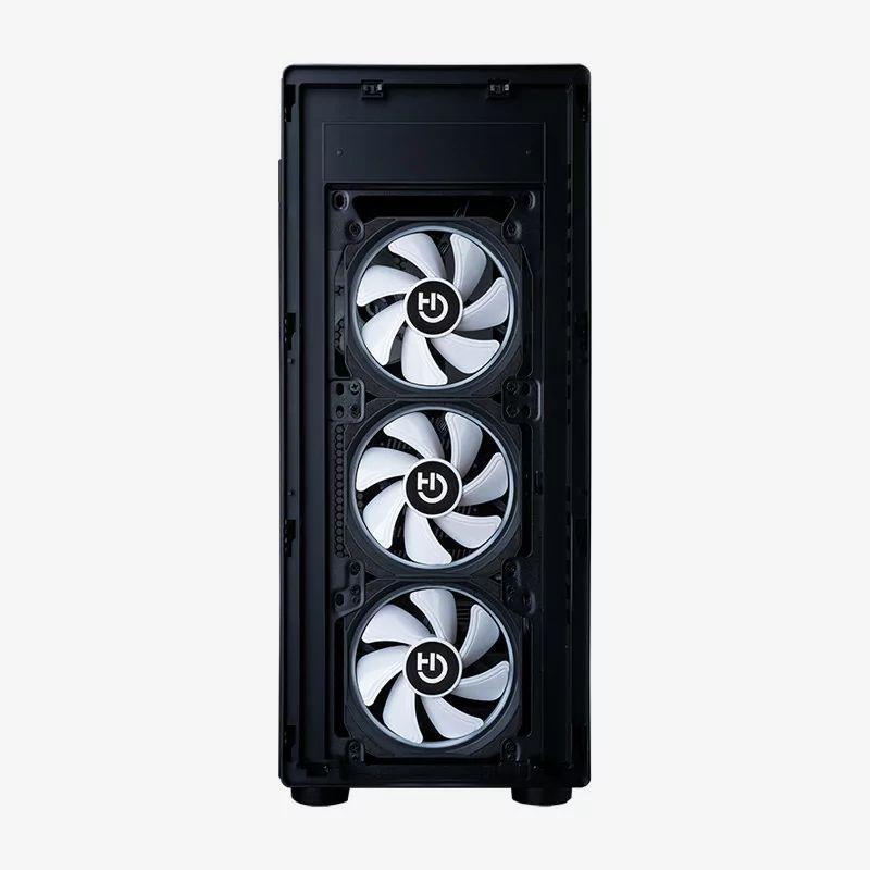 Caixa PC Gaming HIDITEC H1 AIR (ATX, ITX, micro ATX - ATX, micro ATX, Mini-ITX - Aço, vidro temperado - Preto)