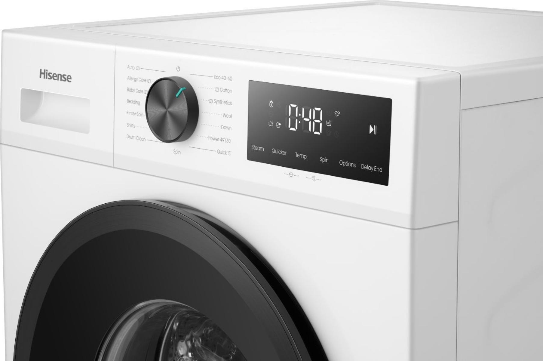 Máquina de Lavar Roupa Independente HISENSE WF1I1142BWL (1400 RPM - B - A - Branco), miniatura 8