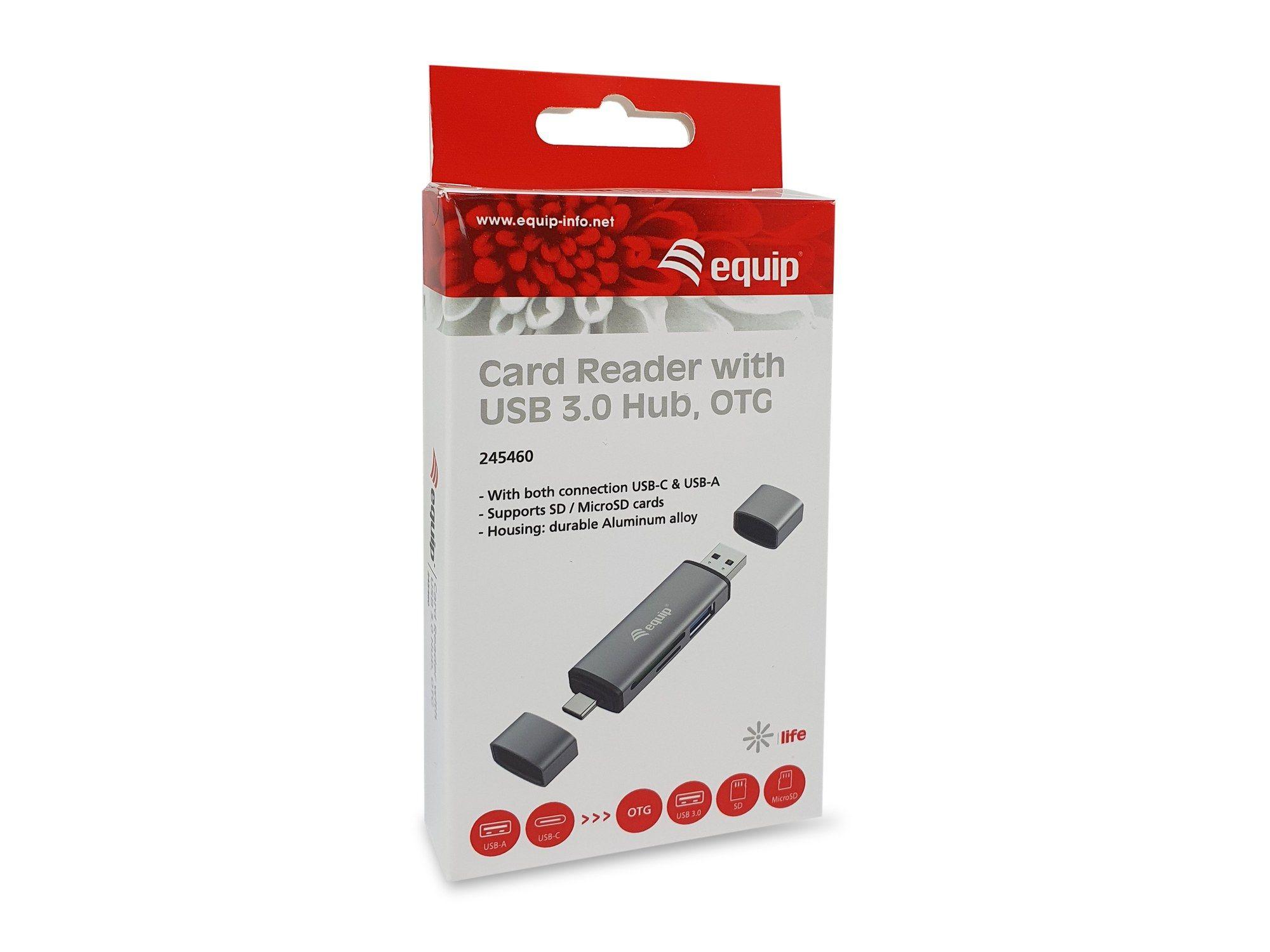Leitor de Cartões EQUIP 245460 (USB 3.2 Gen 1 Type-A/Type-C - Cinzento), miniatura 6