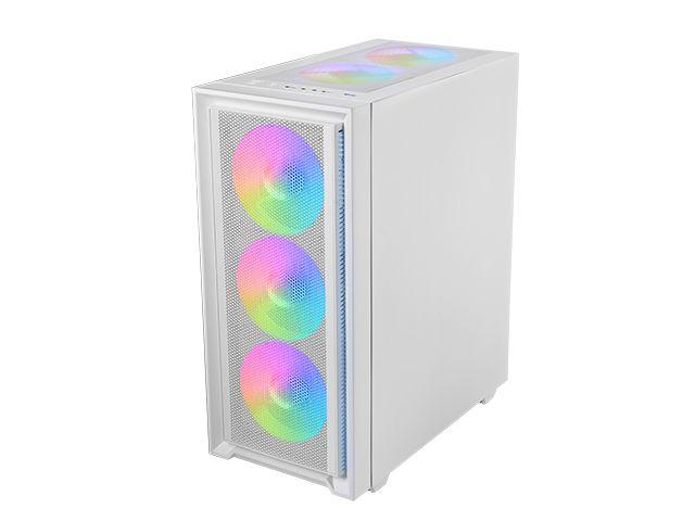 Caixa PC MARS GAMING MC-AIR (ATX, micro ATX, Mini-ITX - Midi Tower - Rede, SGCC, vidro temperado - Branco)