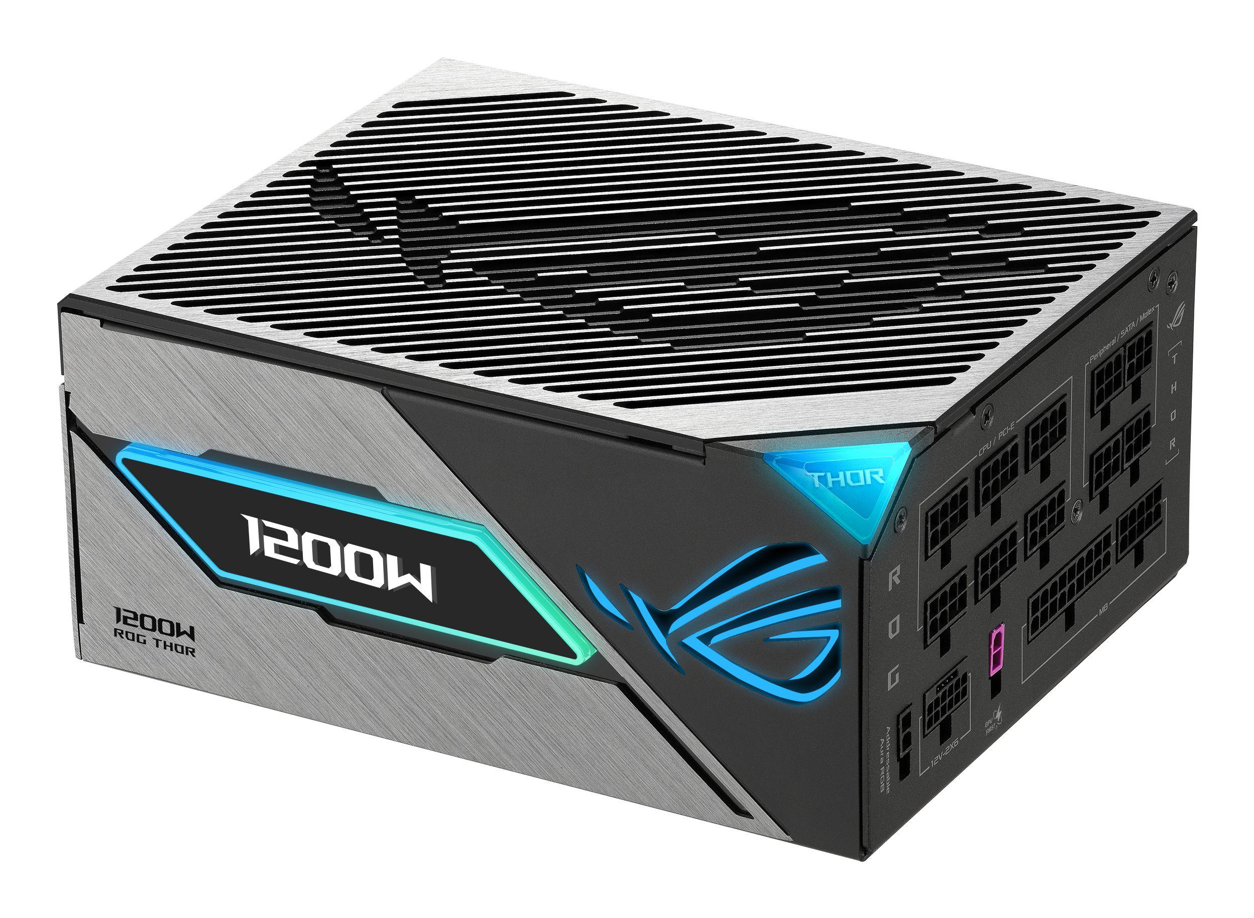 Fonte de Alimentação ASUS ROG Thor 1200W Platinum III (ATX - 1200 W - 80 Plus Platinum - Preto)