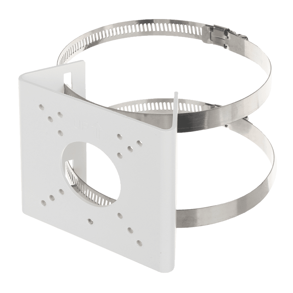 Suporte de Poste para Câmara Bullet UNIVIEW UV-TR-UP06-B-IN (Ø 55–127 mm - Branco)