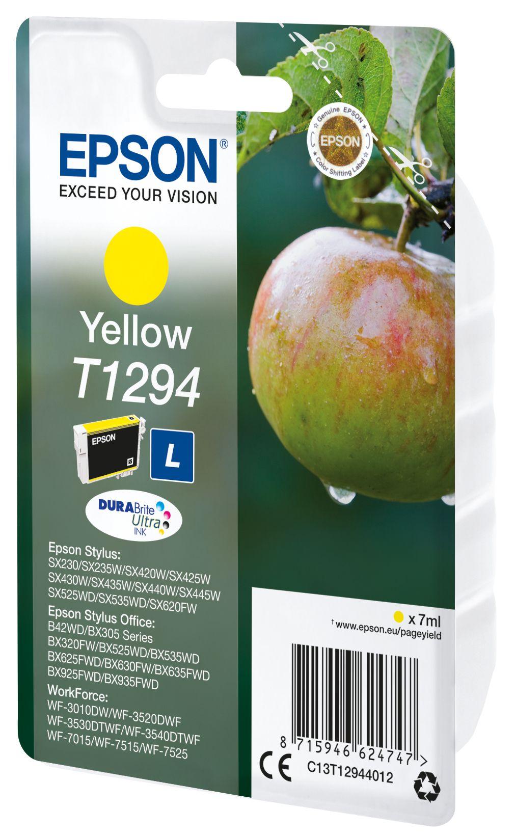 Tinteiro EPSON T1294 (616 páginas - Amarelo) C13T12944012