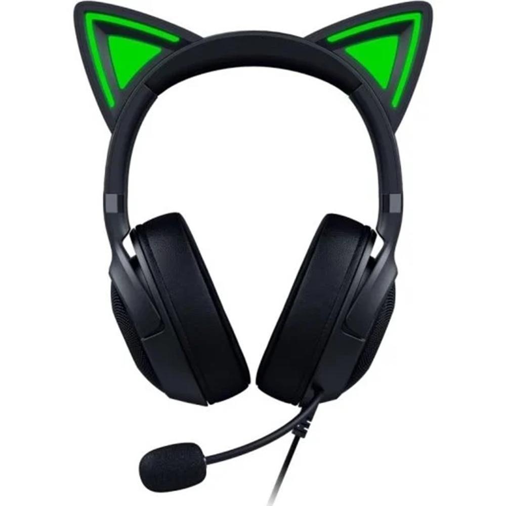 Headset Gaming RAZER Kraken Kitty V2 Edition (Binaural - Com fios - 4 cm - Preto)