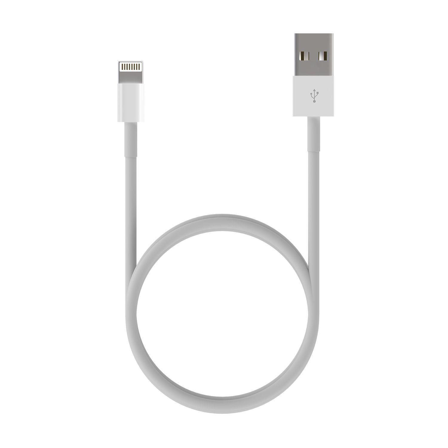 Cabo Lightning AISENS A102-0542 (0,5 m - USB A - Branco) — miniatura 3