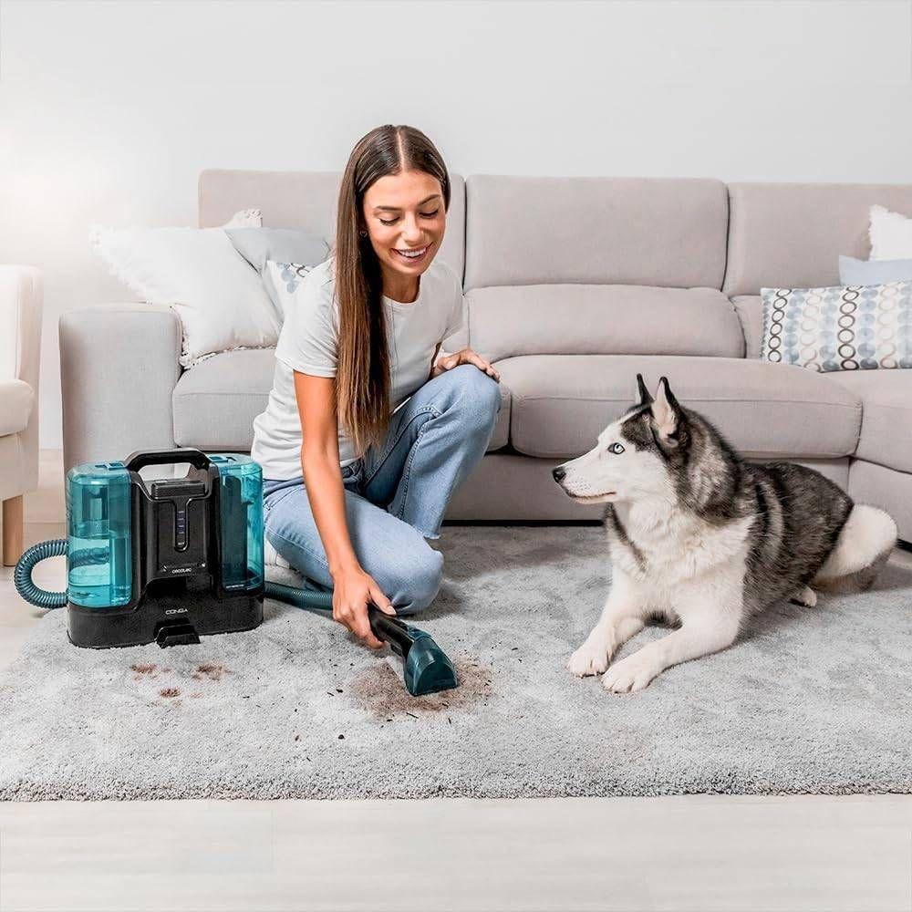 Aspirador de Estofos CECOTEC Conga Carpet&Spot Clean Liberty XL (30 min - 2,2 Ah - Sem saco - Preto e Azul), miniatura 3