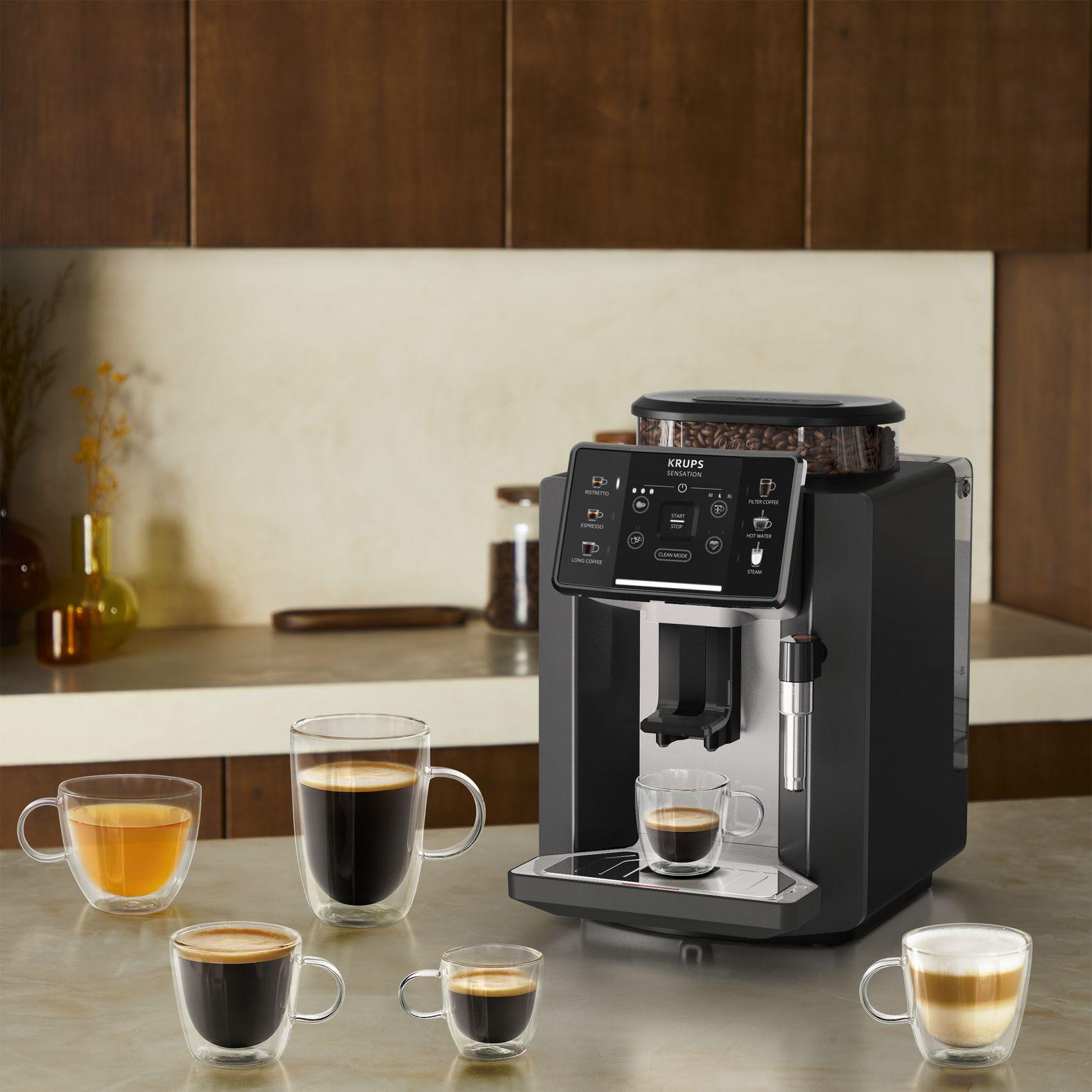 Máquina de Café Automática KRUPS EA910A10 (Grãos de café - 1450 W - 15 bar - Preto/Cromado) — miniatura 6