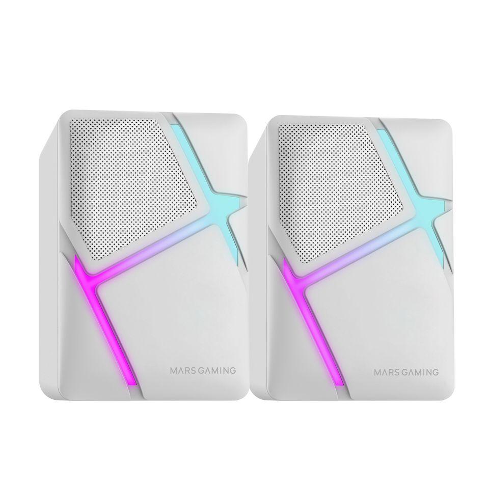 Colunas MARS GAMING MS-H (Com fios - 10 W - Estéreo 2.0 - Branco), miniatura 2