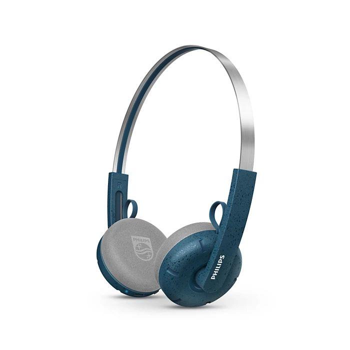 Auscultadores PHILIPS TAH2000TL (Binaural - Sem fios - Supra-aural - Verde-azulado)