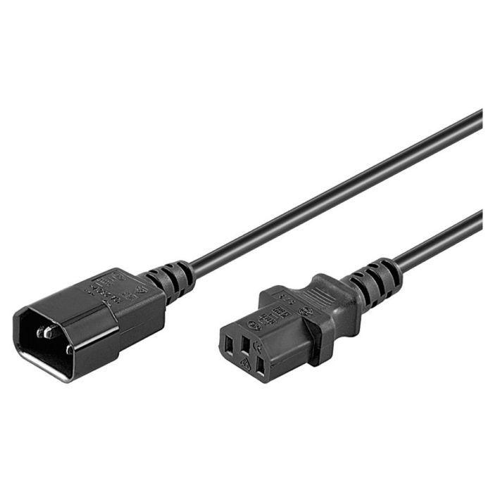 Cabo de Extensão de Alimentação EWENT EW-190200-020-N-P (1,8 m - Acoplador C13 - Acoplador C14 - Preto), miniatura 2