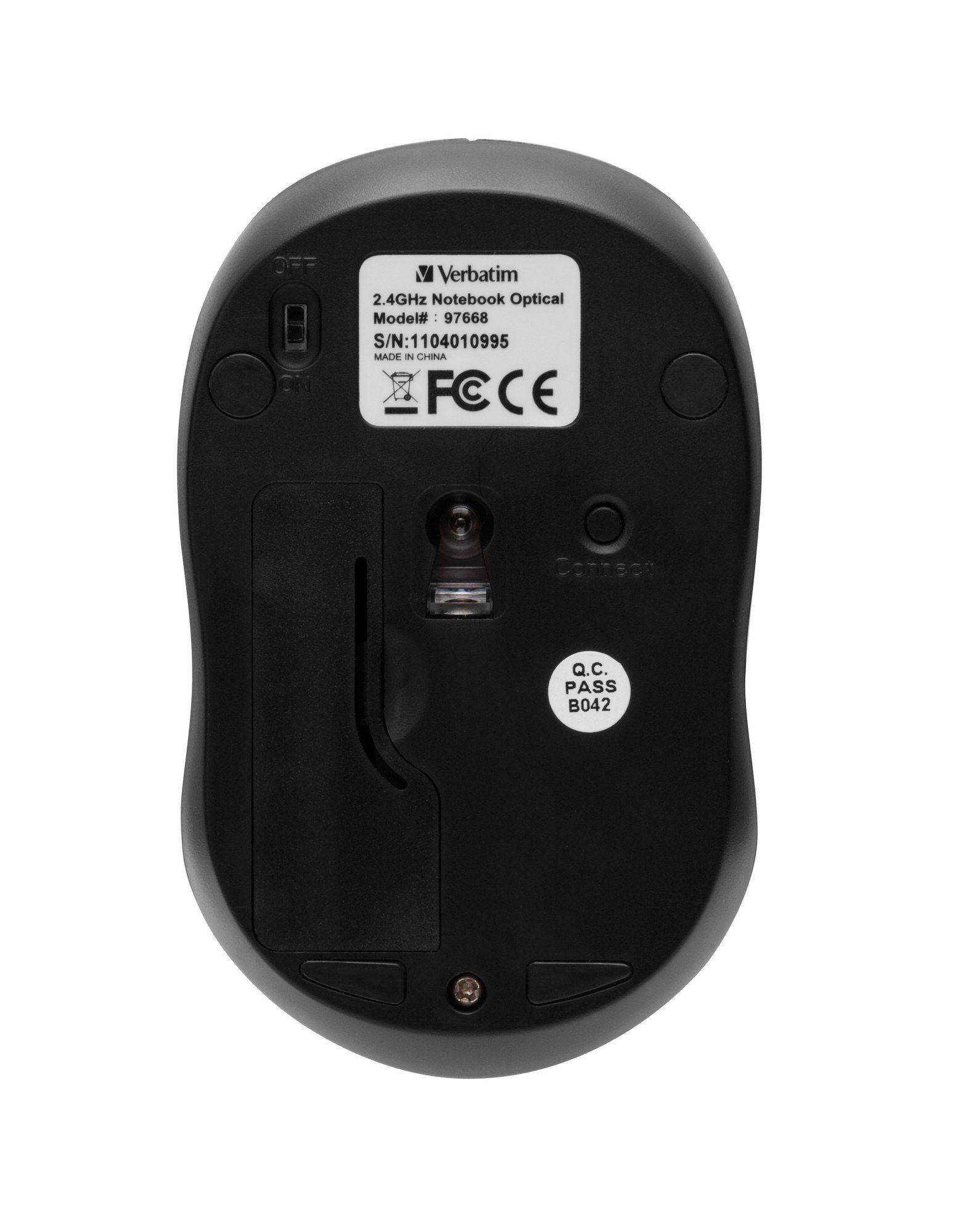Rato VERBATIM Go Nano (1600 DPI - Rato ótico - RF Wireless - Rosa) — miniatura 6
