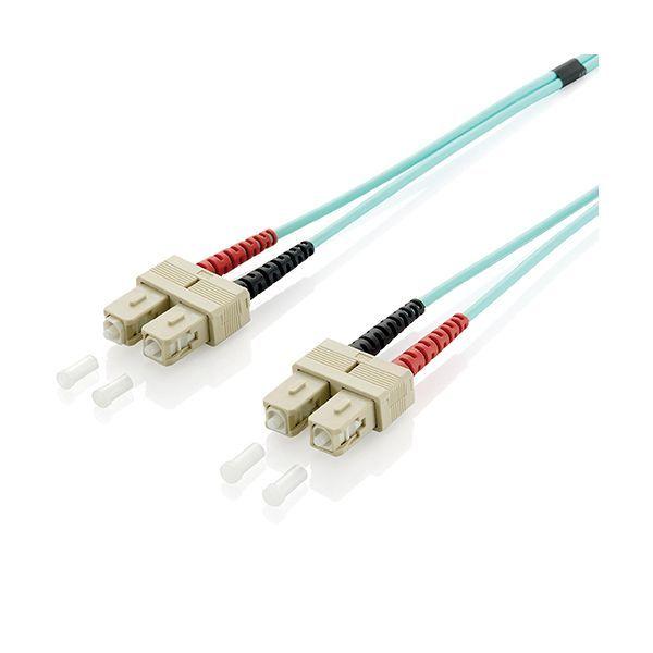 Cabo de Fibra Ótica EQUIP 255321 (SC-SC - OM3 Multimodo - 1 m - Turquesa), miniatura 2