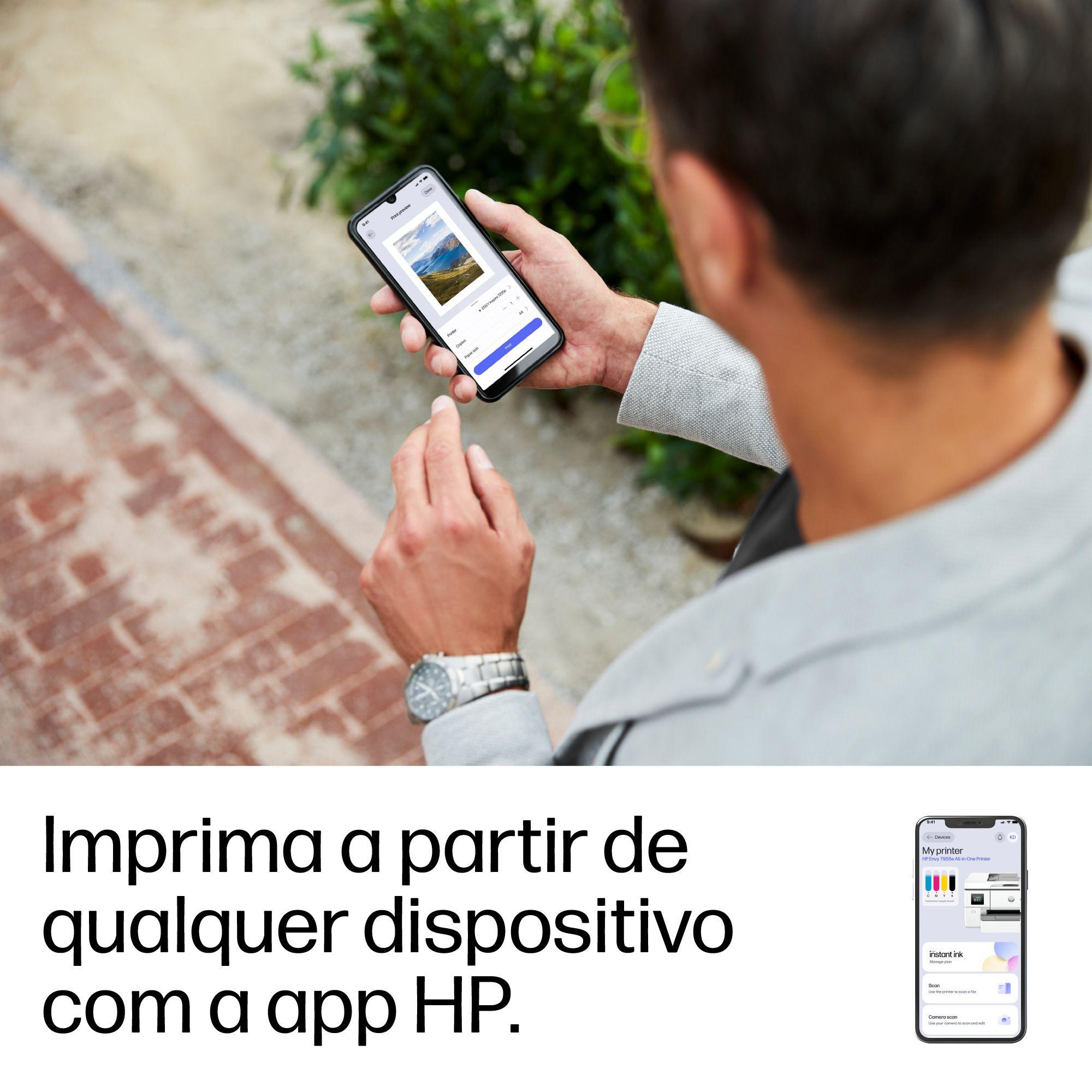 Impressora Multifunções HP OfficeJet Pro 9720e (A3 - Impressão a cores - 250 folhas - Cinzento), miniatura 13