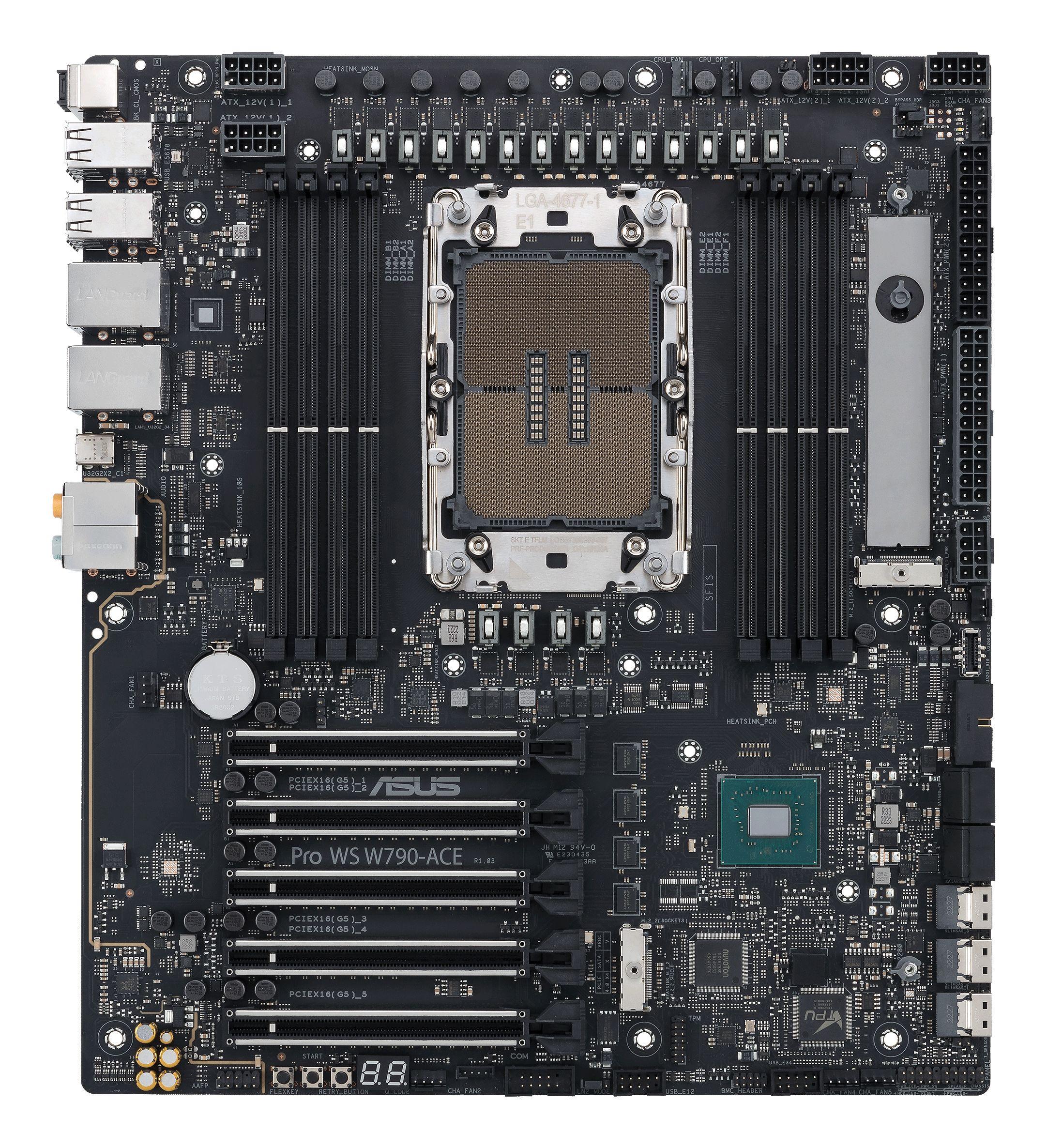 Motherboard ASUS PRO WS W790-ACE (LGA 4677 (Socket E) - Intel Xeon W - SSI CEB - Preto), miniatura 2
