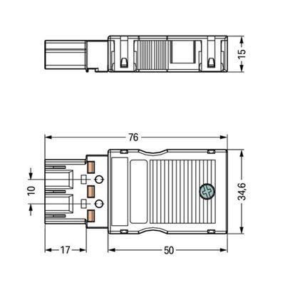 Conector Elétrico WAGO 770-113 (Preto) — miniatura 2