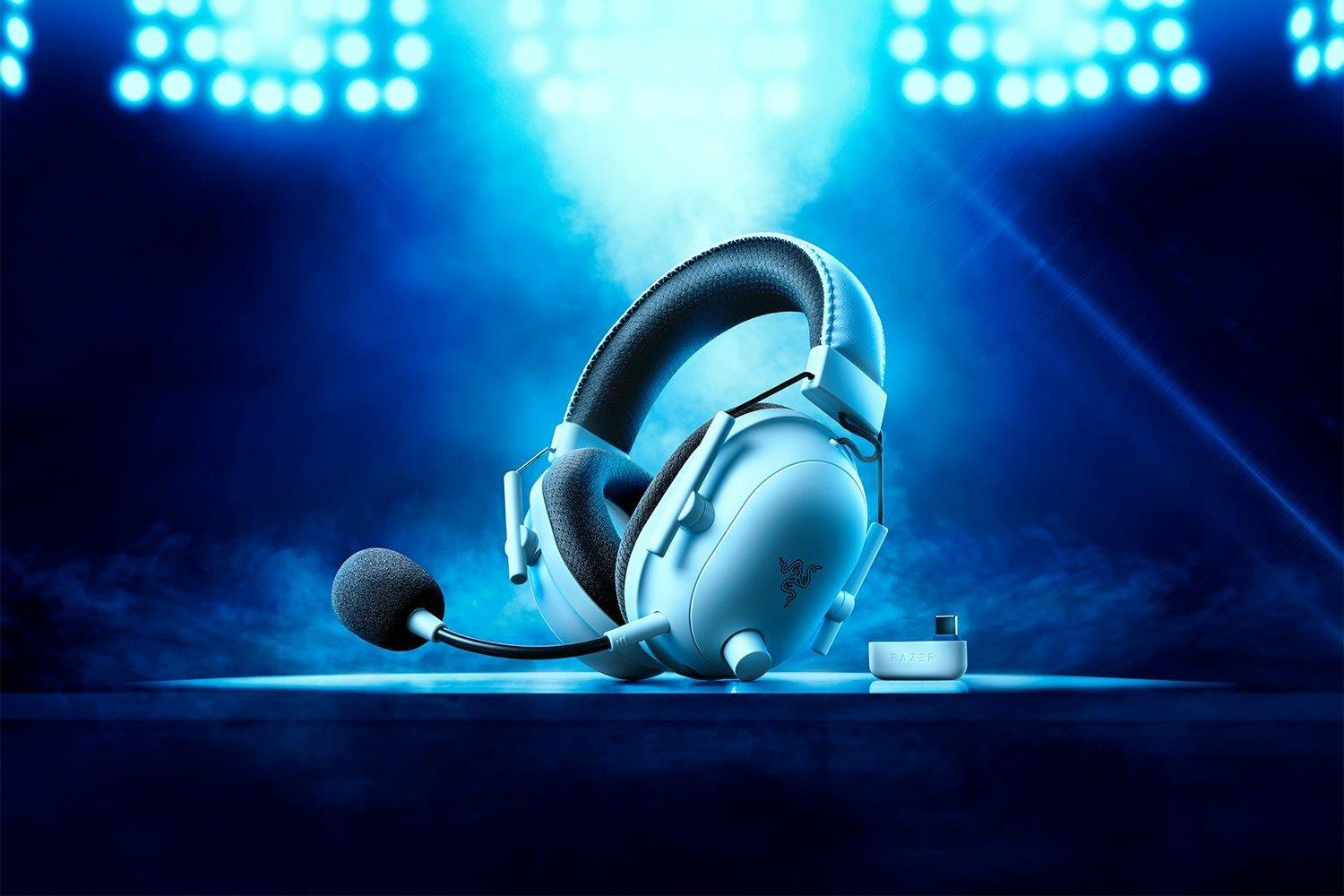 Headset Gaming RAZER BlackShark V2 Pro PS (Binaural - Sem fios - Circum-aural - Branco)