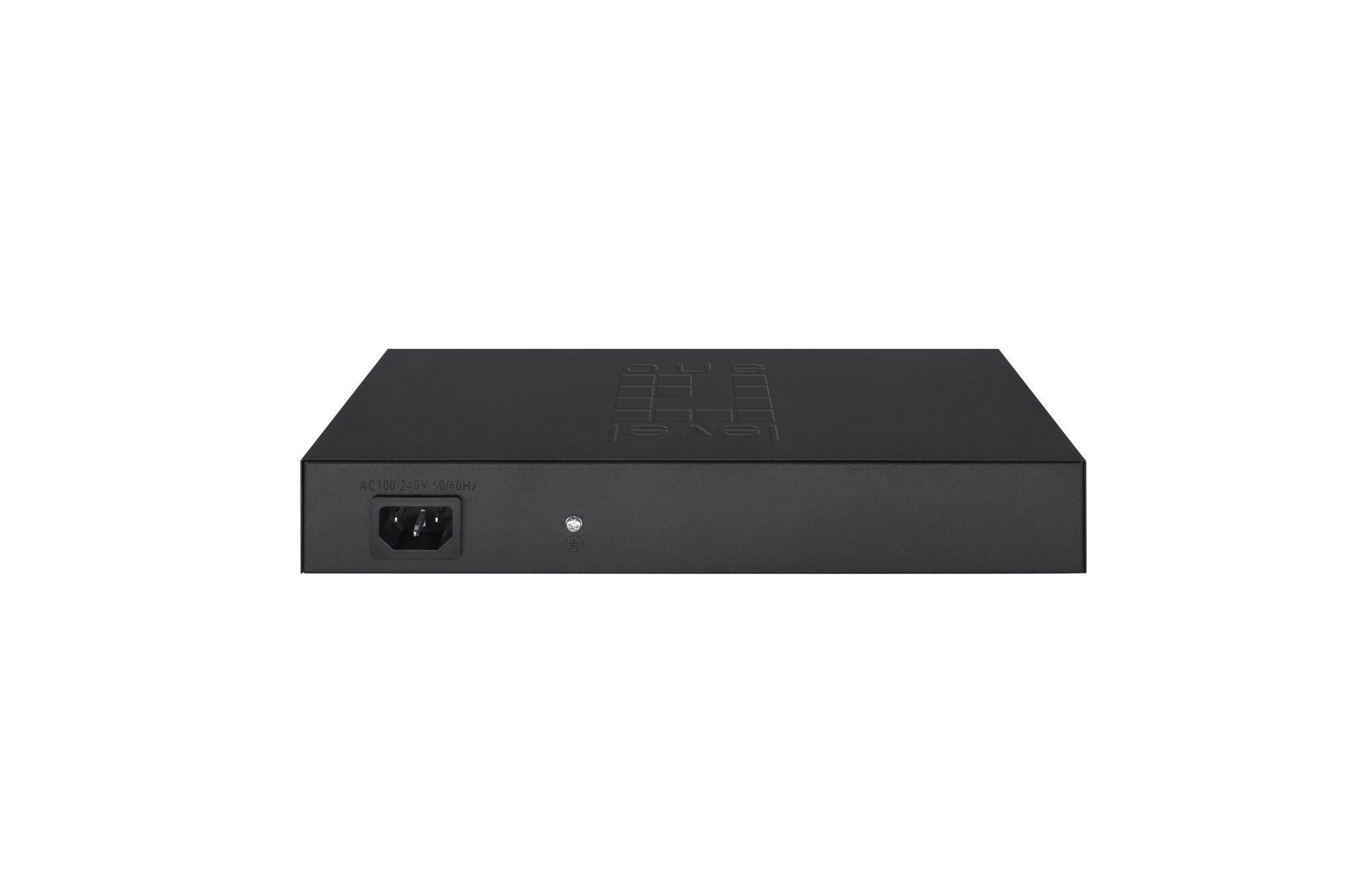 Switch de Rede Gerido LEVEL ONE GES-2118 (Gigabit Ethernet - 4,1 MB - 36 Gbit/s - Preto) — miniatura 2