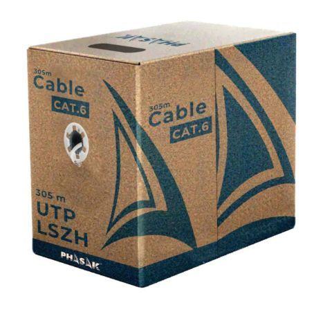Bobina de Cabo de Rede PHASAK PHR 6301 (305 m - Cat6 - Cinzento) — miniatura 2