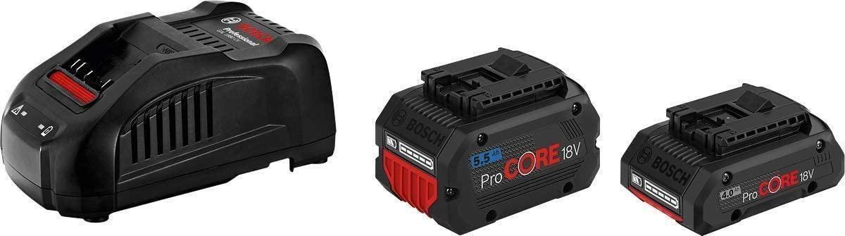 Kit de Baterias e Carregador BOSCH ProCORE18V GAL1880CV (18 V - 4,0 Ah + 5,5 Ah)