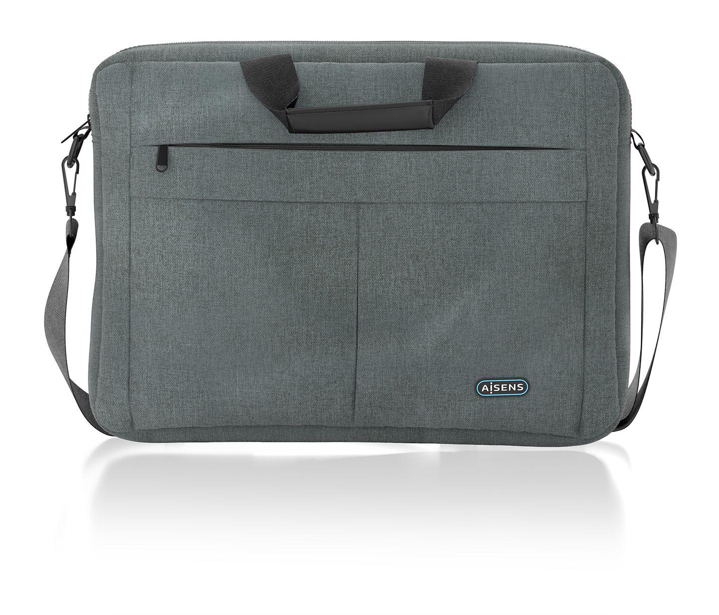 Mala para Portátil AISENS ASBG-BC025-GR (15,6" - Poliéster - 39,6 cm - Cinzento)