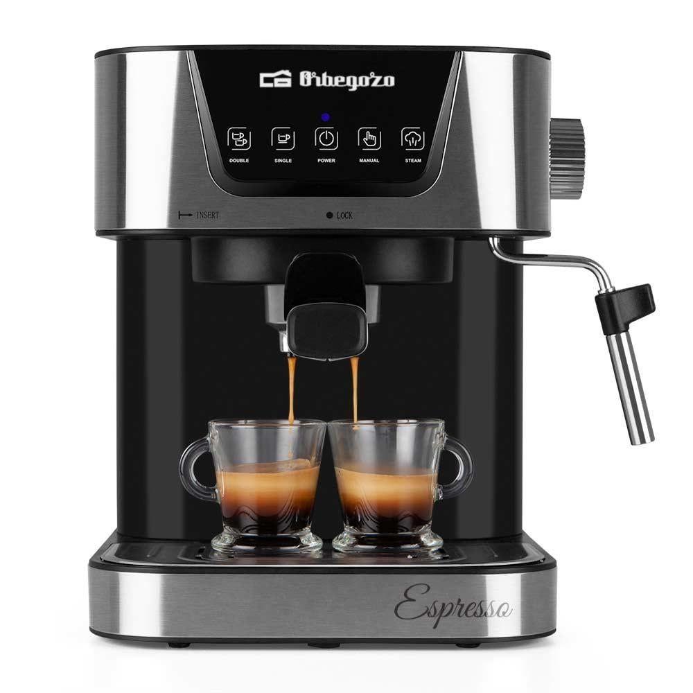 Máquina de Café Expresso ORBEGOZO EX 6000 (Doses individuais, Café moído - 1050 W - 20 bar - Preto e Aço Inoxidável) — miniatura 2
