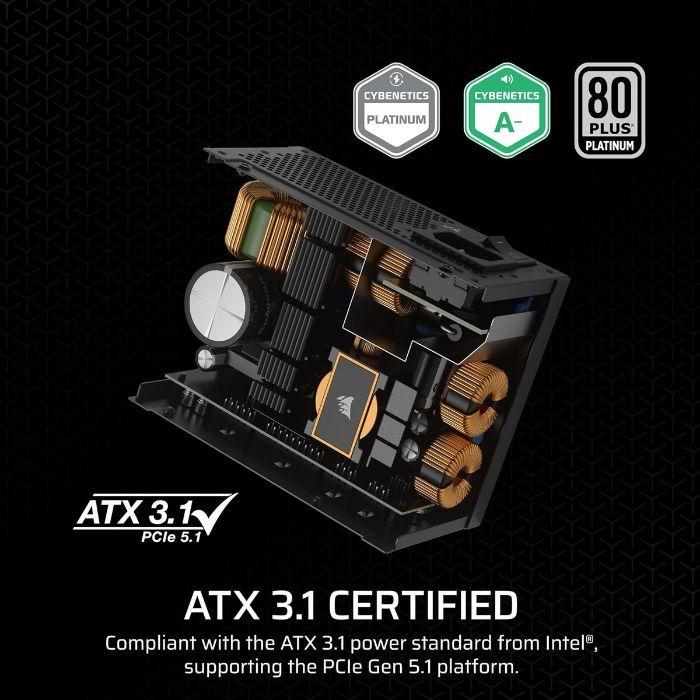 Fonte de Alimentação CORSAIR SF750 (SFX - 750 W - 80 PLUS Platinum - Preto), miniatura 3