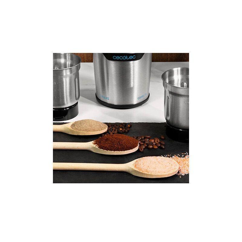 Moinho de Café CECOTEC TitanMill 300 DuoClean (300 W - 90 g - Aço inoxidável - Aço inoxidável) — miniatura 3