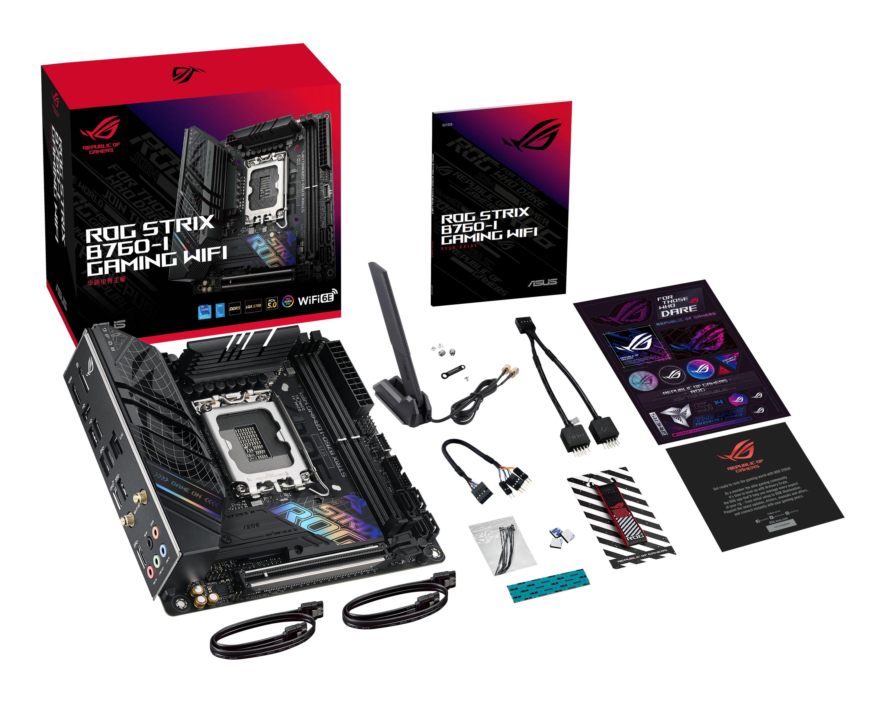 Motherboard ASUS ROG STRIX B760-I GAMING WIFI (LGA 1700 - mini-ITX - Duplo canal), miniatura 12