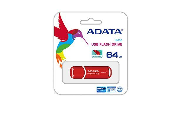 Pen USB ADATA DashDrive UV150 (Tampa - USB Type-A - 3.2 Gen 1 - Vermelho), miniatura 2
