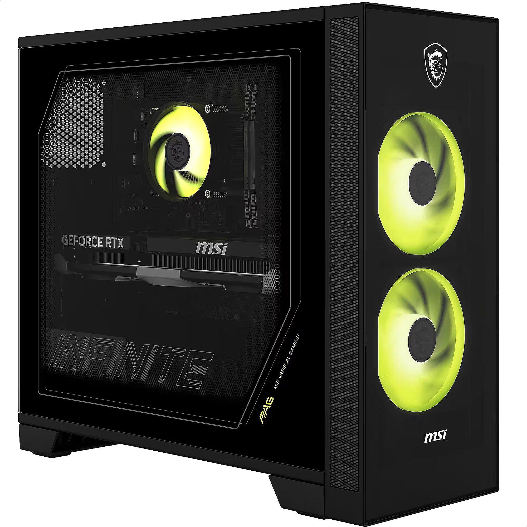 PC Gaming MSI MAG Infinite S AI 2NVM7-002AT (Windows 11 Home - Intel Core Ultra 7 265F - 16GB - Preto/Transparente)