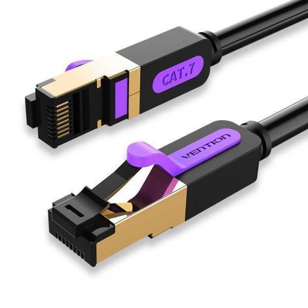 Cabo de Rede RJ45 VENTION ICDBD (0,5 m - Cat7 - RJ-45 - Preto), miniatura 2