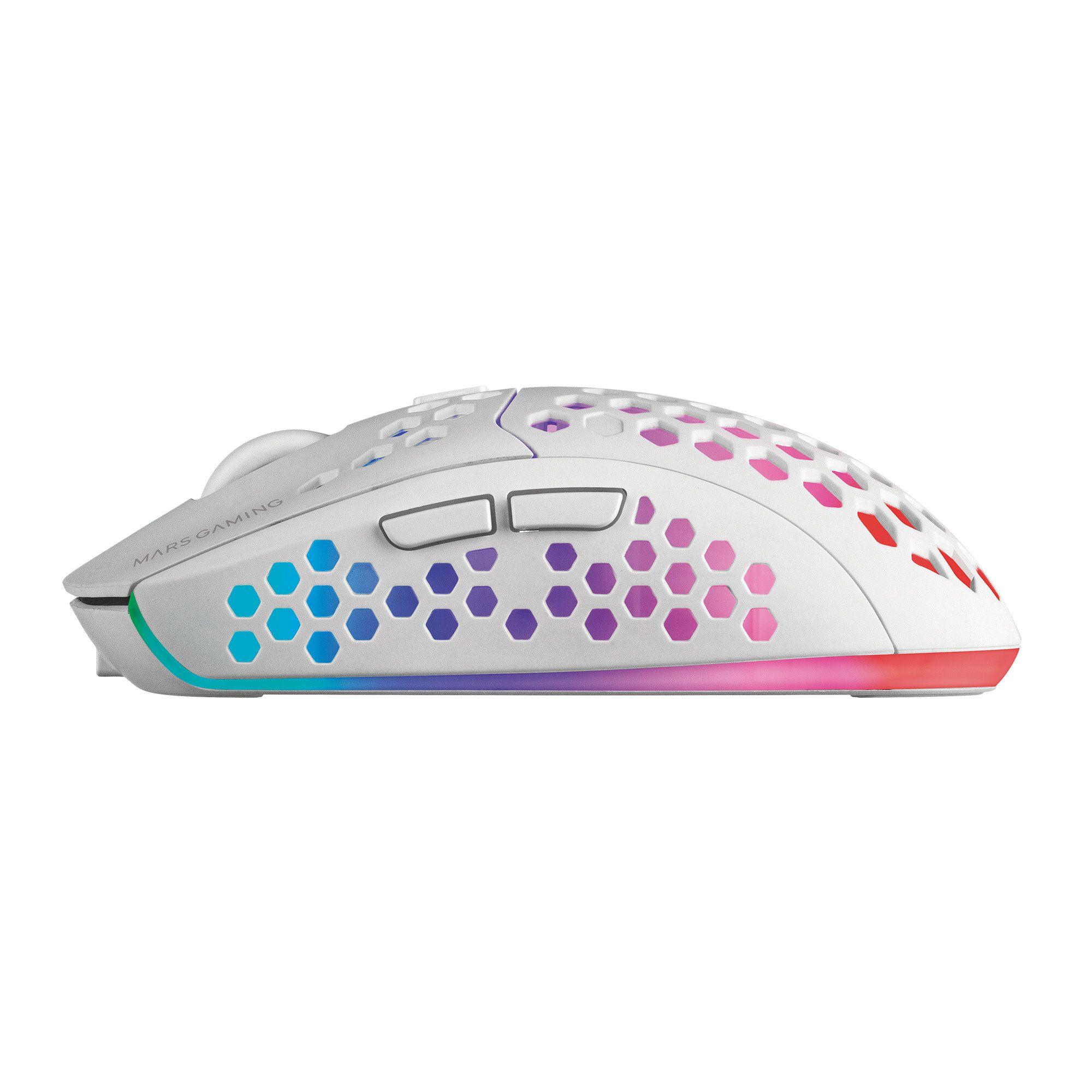 Rato Gaming MARS GAMING MMW3 (Mão direita - 3200 DPI - Ótico - Branco), miniatura 3