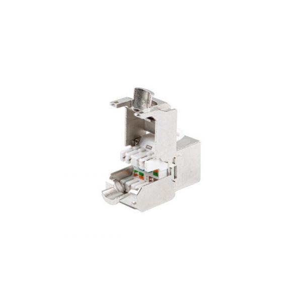 Módulo Keystone LANBERG KSF7-2000 (LSA fêmea - RJ-45 fêmea - Cat7 - Prateado) — miniatura 2