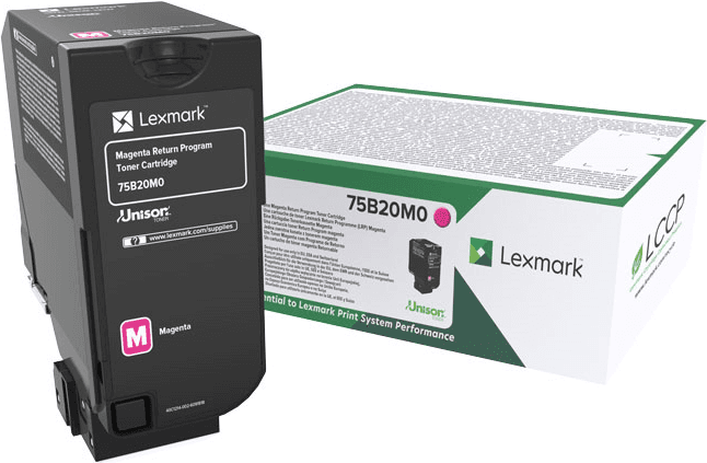 Toner LEXMARK 75B20M0 (10.000 páginas - Magenta) — imagem 1