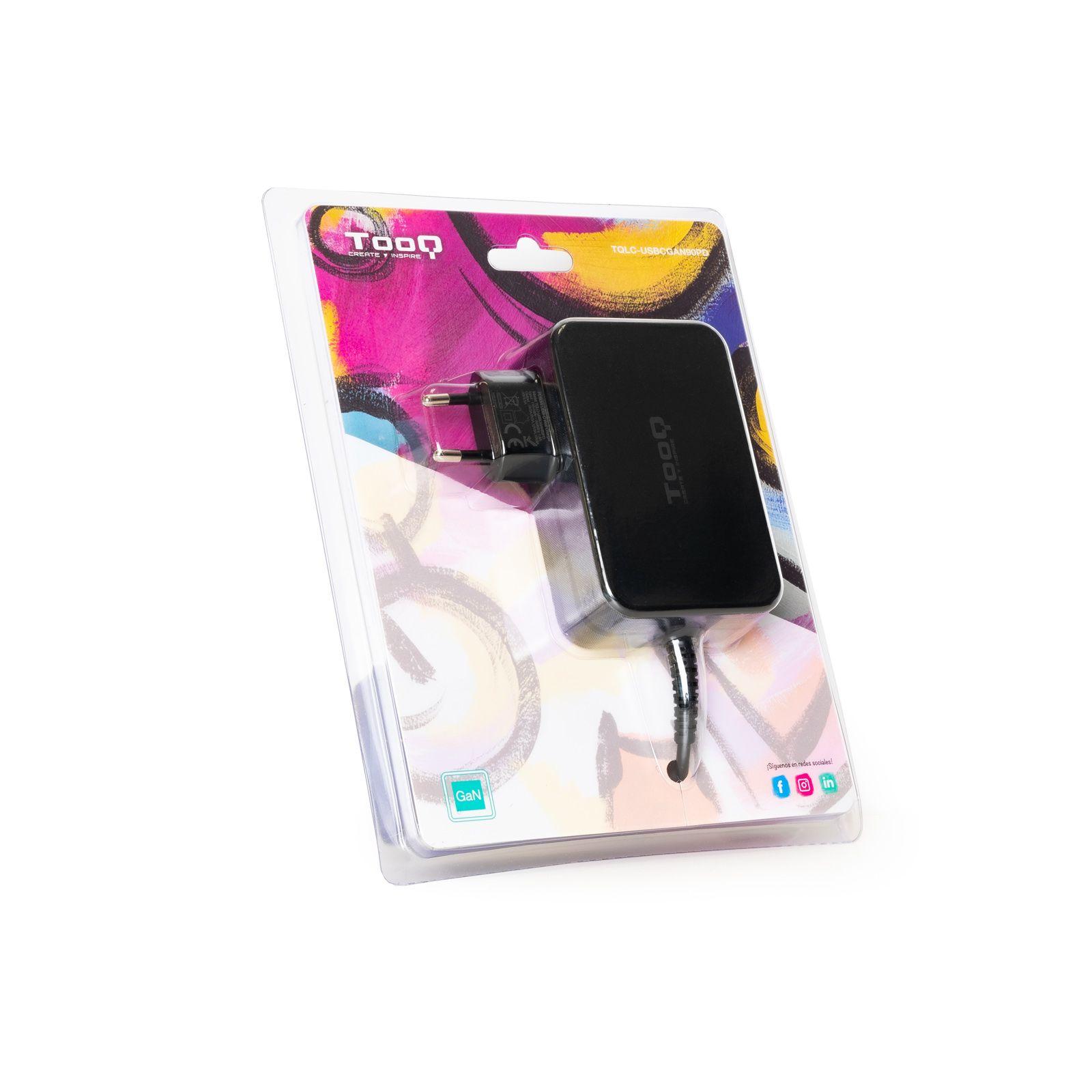 Carregador de Portátil TOOQ TQLC-USBCGAN90PD (90 W - 1.8 A - Preto) — miniatura 3