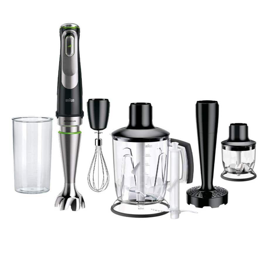 Varinha Mágica BRAUN MultiQuick 9 MQ9147X (1200 W - Preto e Aço Inoxidável)