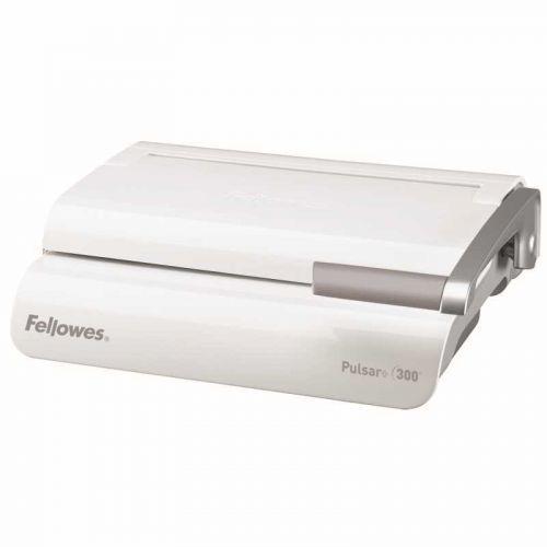 Encadernadora Manual de Argolas de Plástico FELLOWES Pulsar+ 300 (300 folhas - Cinzento e Branco) — miniatura 2