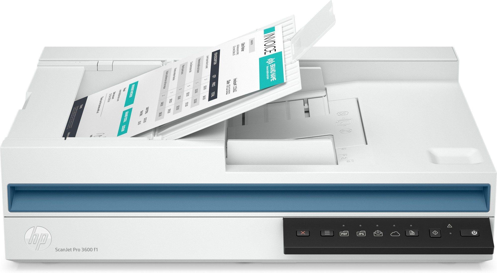 Scanner HP Scanjet Pro 3600 f1 (3.2 Gen 1 - USB 3.2 Gen 1 - Branco), miniatura 2