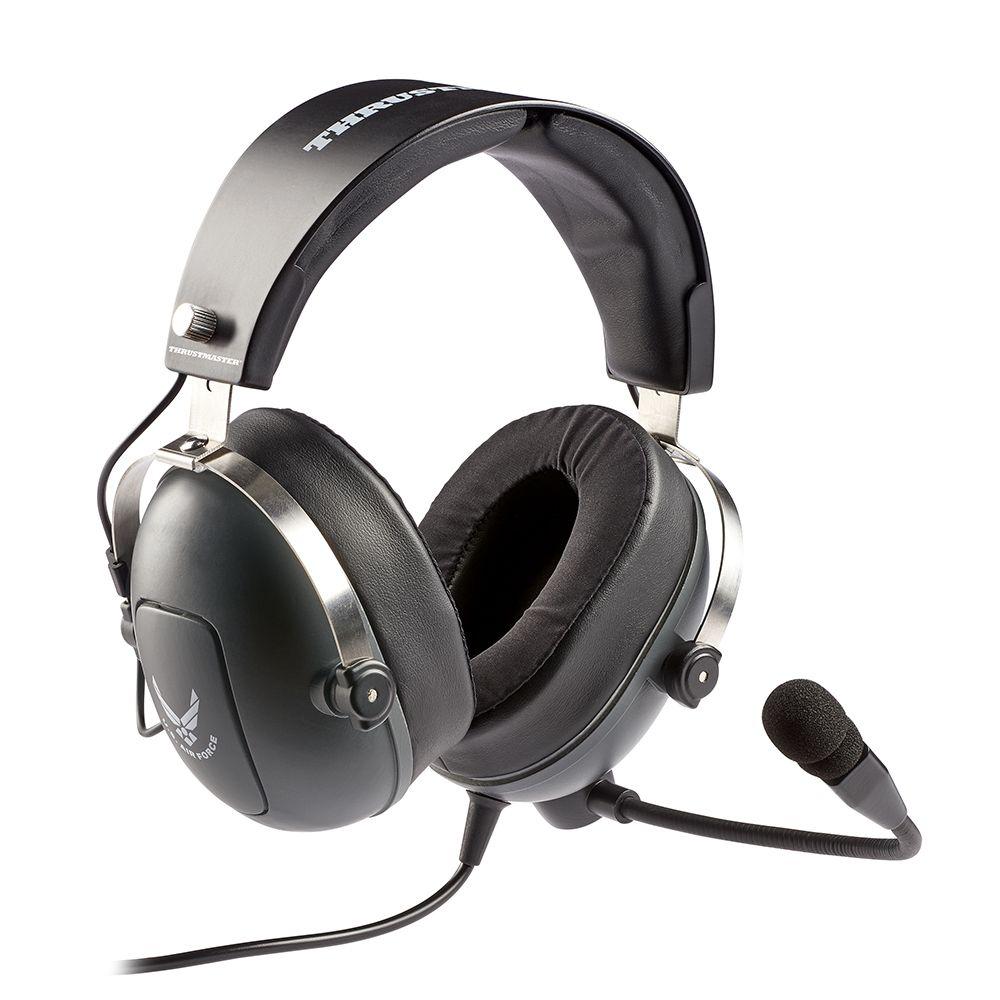Headset THRUSTMASTER T.Flight U.S. Air Force Edition (Binaural - Com fios - Circum-aural - Preto e Cinzento), miniatura 2