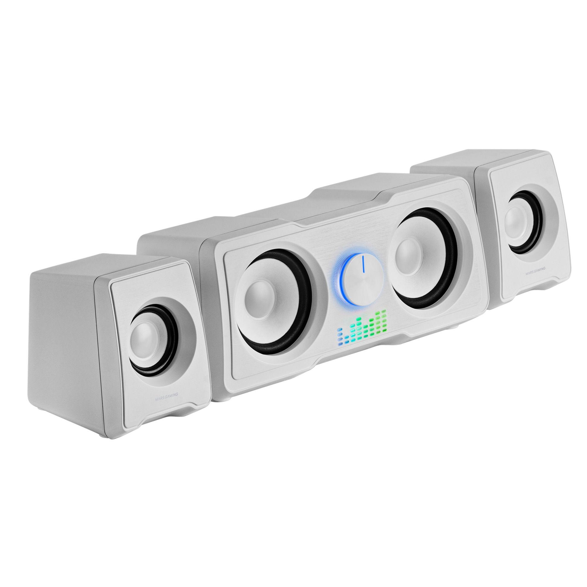 Colunas MARS GAMING MS22W (Com fios - 35 W - 2.2 canais - Branco) — miniatura 2
